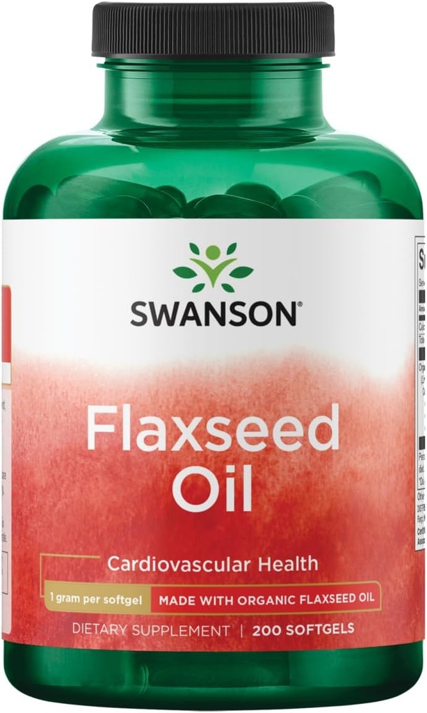 Swanson Flaxseed Oil (Omegatru) 1000 毫克 200 胶片