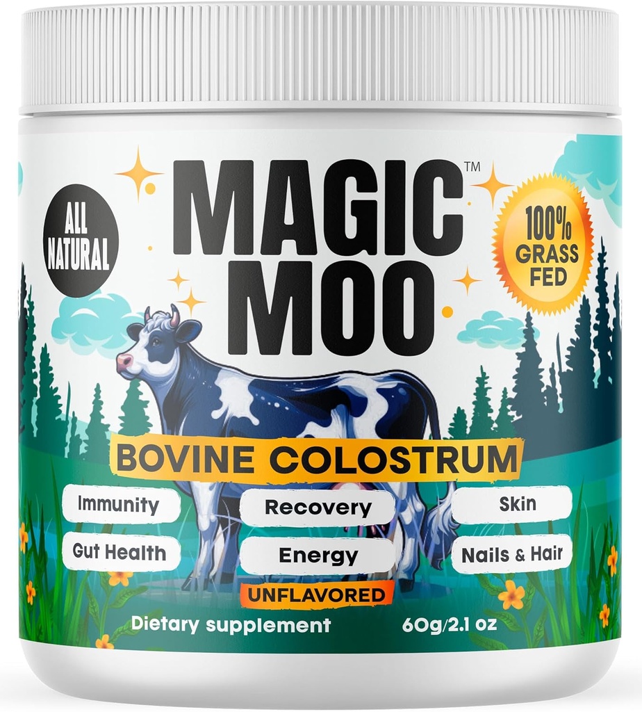 Colostrum 补充粉末 - Immune & Gut 健康支持 QQ 能源,恢复,头发,皮肤和钉子 ~Premium Bovine Colostrum for Humans, 100% 草药 QQ全自然 QQ 不受欢迎的粉末, 60g