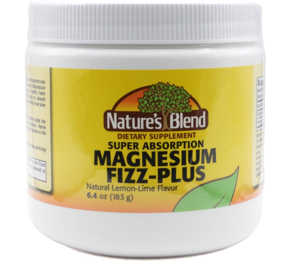(原始内容存档于2018-09-26). Nature's Blend Magnium Fizz-Plus Lemon-Lime Flavor 6.4 oz 粉末