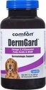 Kala健康慰藉 DermGard 皮革和煤皮补品,60 计数,支持健康皮,闪光和减少过量 Shedding,包含MSM,鱼油和Omega 3,6和9 基本脂肪酸