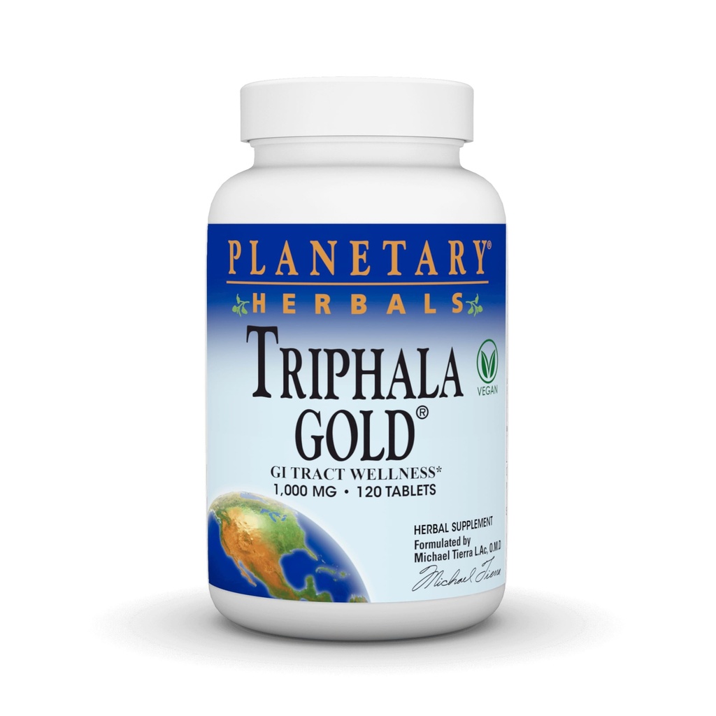 行星草本植物 Triphala Gold 1000mg Extra Starge Ayurvedic - 120 片