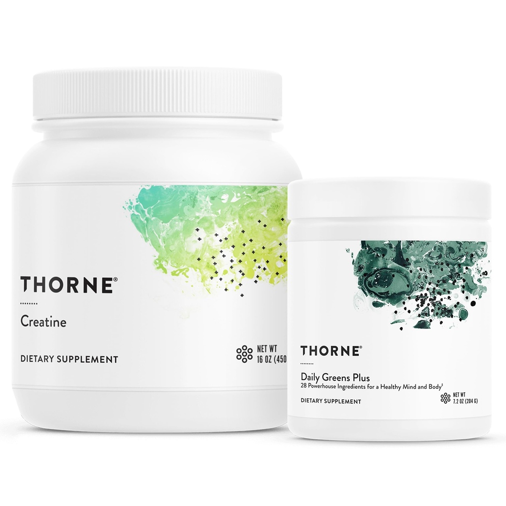 THORNE - 性能和生命力包 - Creatine & Daily Greens - 30 - 90 服务
