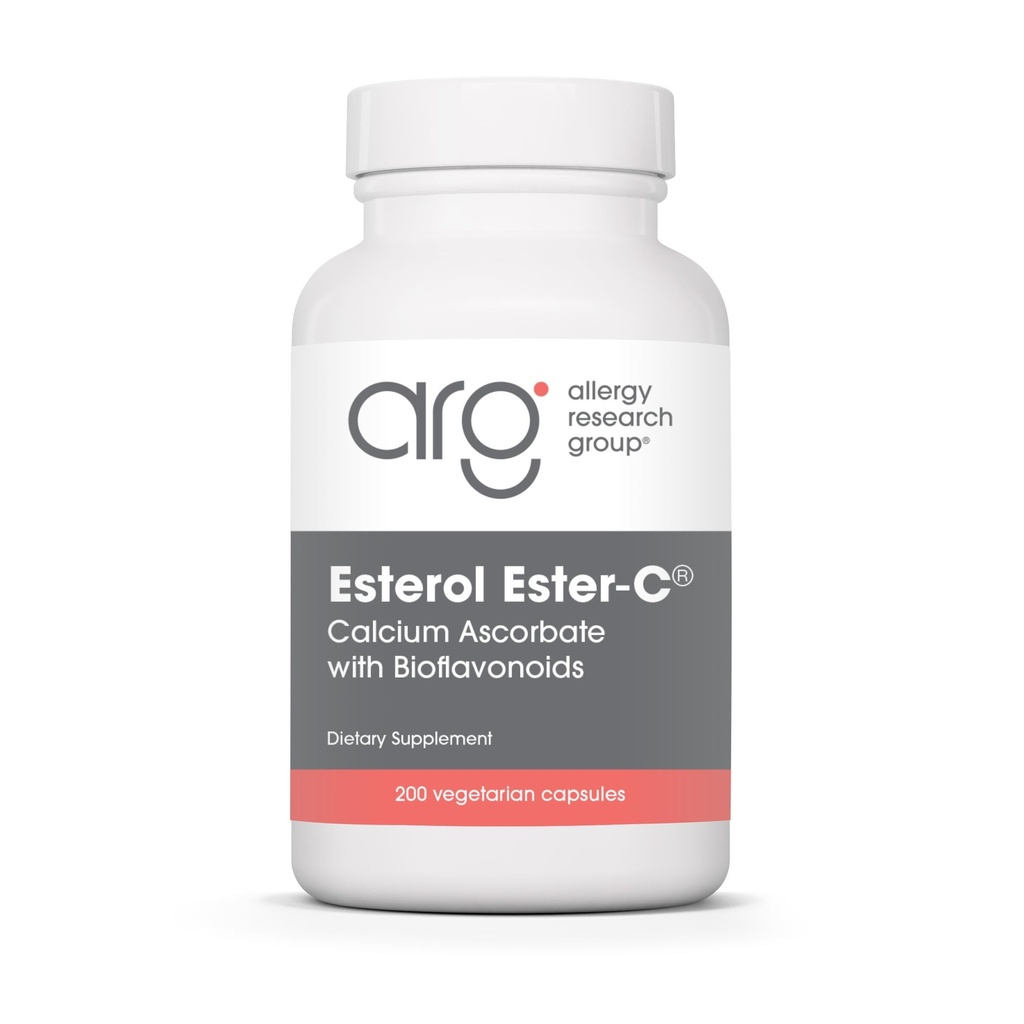 过敏研究小组 Estrol Ester-C - 维生素C 1350mg 补充,免疫支持,含生物氟化物的碳酸盐, Ascorbic Acid, Rutin, Quercetin, Vegan Capsules - 200 计数