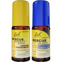 日夜舱、Bach RESCUE REMEDY喷洒、自然压力救济[和]RESCUE SLEEP喷洒、自然睡眠援助-2-Pk、Homopathic Flower Essence、Vegan、7mL Ea