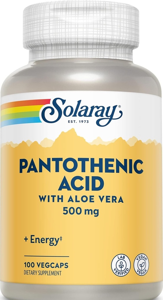 Solaray Pantothenic 酸500mg - 100帽