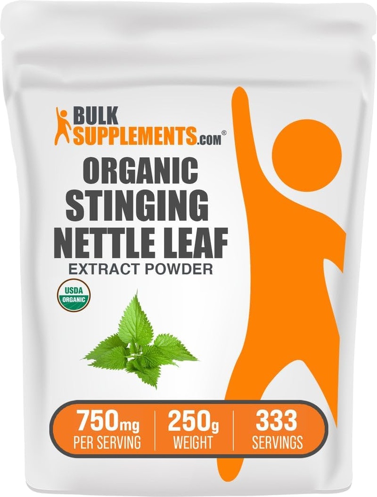 Bulk Assupports.com 有机钢丝网提取粉末 - Nettle Leaf 提取剂,草药补充剂 - Vegan & Gluten Free, 750mg / service, 250g (8.8 oz) (Pack of 1)