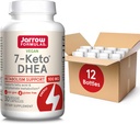 Jarrow Formules 7-Keto DHEA 100 mg,脂肪酸和碳水化合物代谢支持的饮食补充,30 Veggie Capsules,15-30日供应,12包