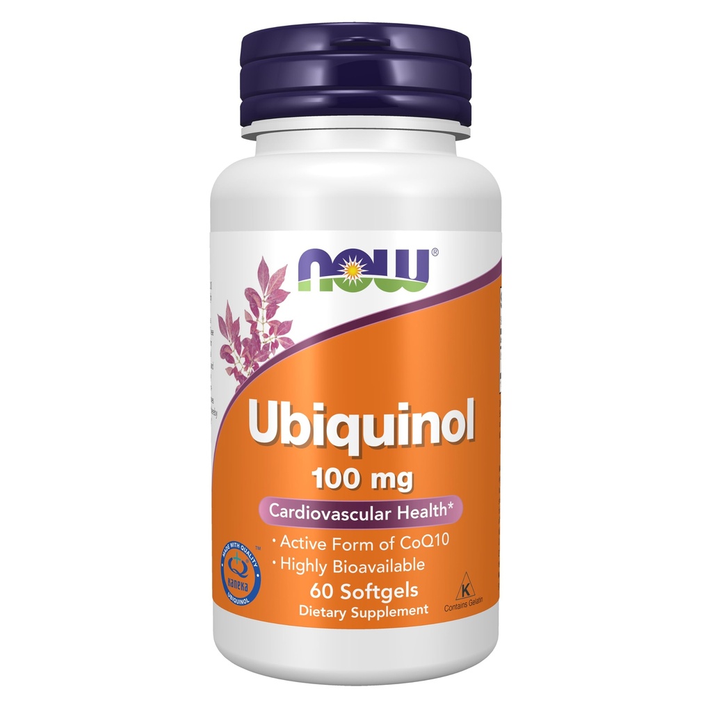 NOW 食品补充剂,Ubiquinol 100毫克,高生物利用率(CoQ10活性形式),60软胶