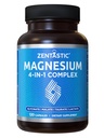 Zentastic Magnesium Complex 4-in-1 补编 – Glycnate, Malate, Taurate & Lactate – Chelate 高吸收神经,肌肉,骨骼和免疫支持 – 120 Capsules