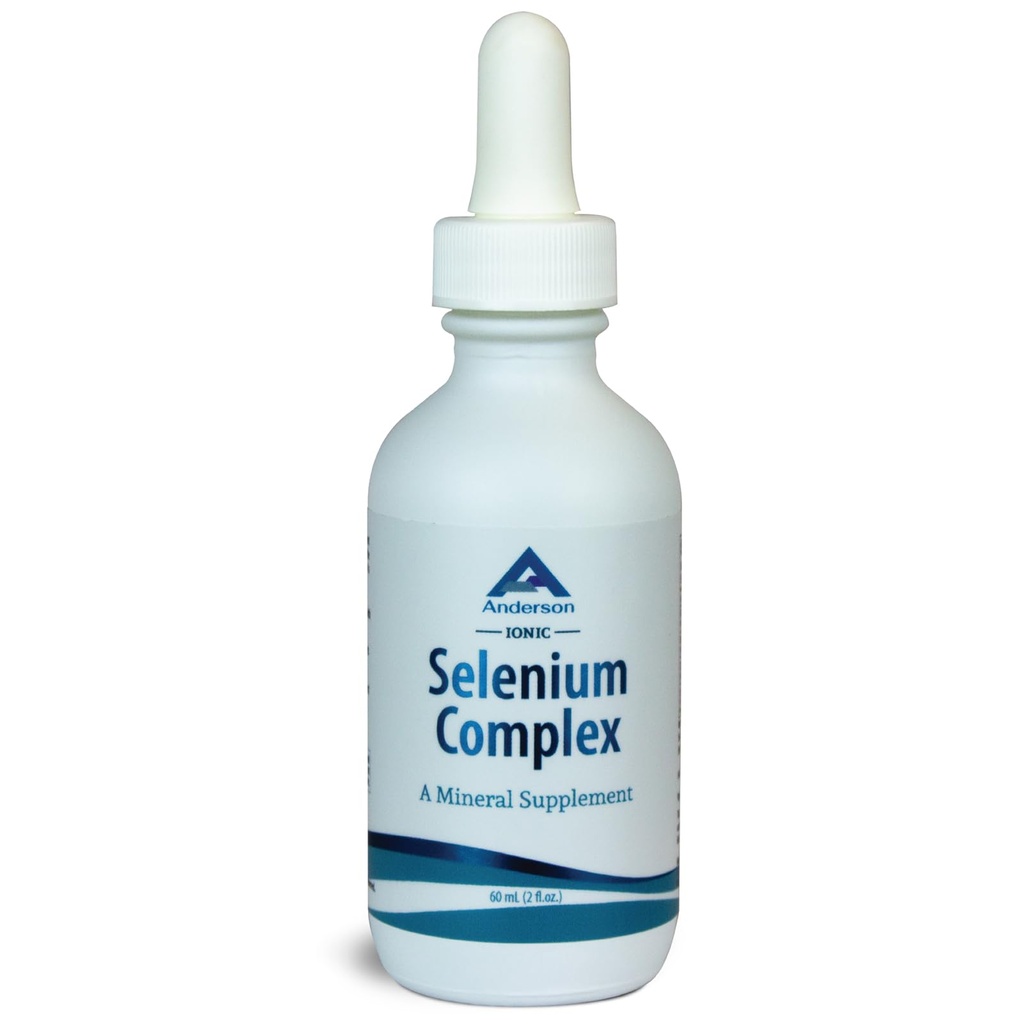 Anderson Ionic Selenium Complex, Liquid Selenium Supplements, 支持甲状腺素和免疫系统,抗氧化剂, Fights Free Rights, Mineral Glass Bottle with Dropper, 40 services, 2 fl oz 抗氧化剂, 自由激进, 矿物玻璃瓶与滴水器, 40 services, 2 fl oz