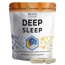 Ben's Natural Health Deep Sleep Support Support Supports, Melatonin, Valerian, 查莫利和拉文德, 30 Capsules (英语:Capsules).