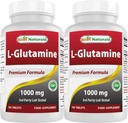 Best Naturals L-Glutamine 1000 mg 180 平板电脑(180个计数(2包))