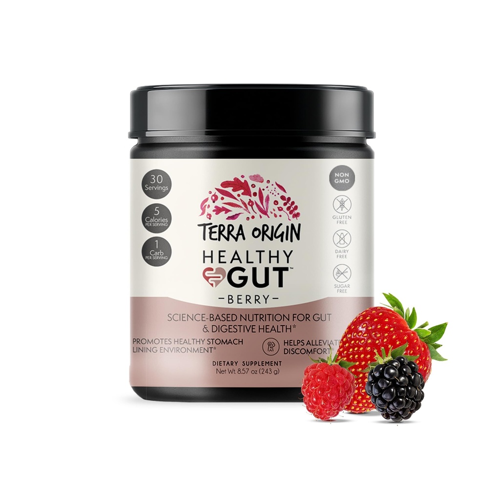 TERRA 原生健康胶粉(Berry Flavor) QQ30-L-Glutamine,锌,Glucosamine, Slippery Elm Bark, Marshmallow Root and More 的服务!.