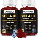 1000 MG Shilajit Gummys,有机Shilajit Gummys 具有85+追踪矿物,富尔维奇酸,Shilajit 供男女使用,Shilajit Resin,Shilajit 喜马拉雅能源,大脑,豁免,120个计数