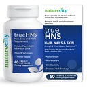 NatureCity True-HNS hair Nails and Skin Cynatine Keratin and Plant Biotin 维生素补充 | Fuller and strong hair and Nails | Non GMO | 60 Veggie Capsules | | | |
