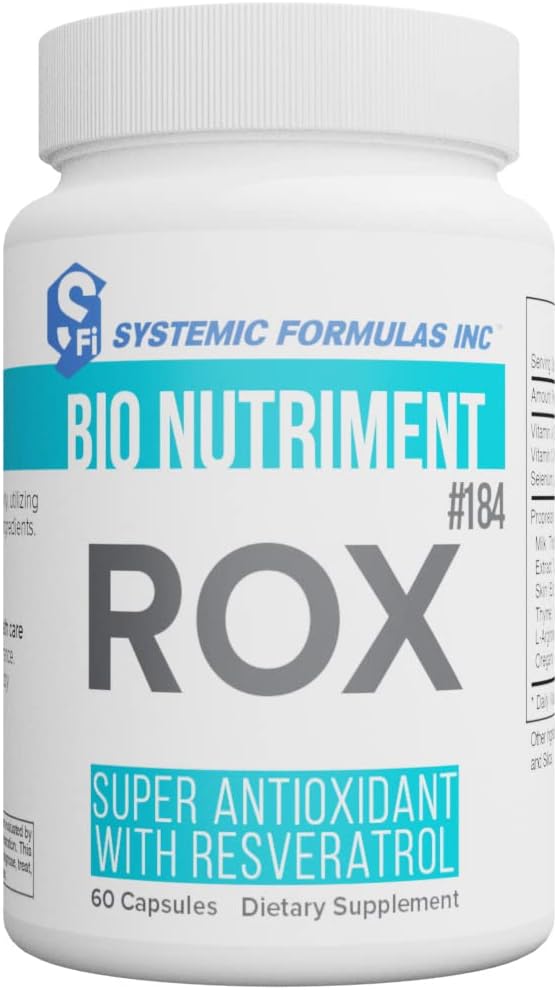 系统公式ROX超级抗氧化剂,配有Resveratrol 60 Capsules #184. 超级抗氧化剂公式