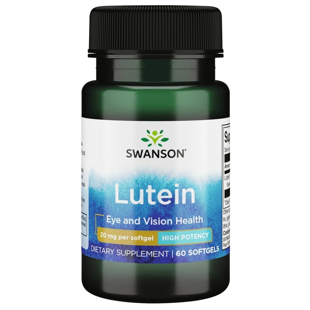 Swanson Lutein 20 毫克 60 Sgels (英语).