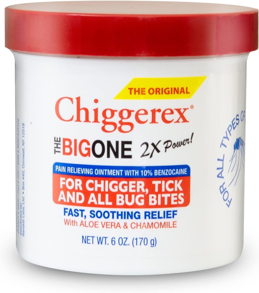 Chiggerex 2X 给奇格尔人、蚊虫、滴滴和虫咬药剂的药膏