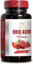 与URIC酸液配方的乳汁和香莓的强效混合物实现尿酸平衡,全息护理,低尿酸,尿酸Flush,尿酸支持卡普苏尔-1瓶60卡普苏尔