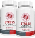 Silver Fern压力综合补充 - 与Cafeine - Sleep, Worry, Mood & More - 与Saffron 补充,L-Theanine 补充,和 Myo-inositol - 自然压力救济补充(Pack o 2)