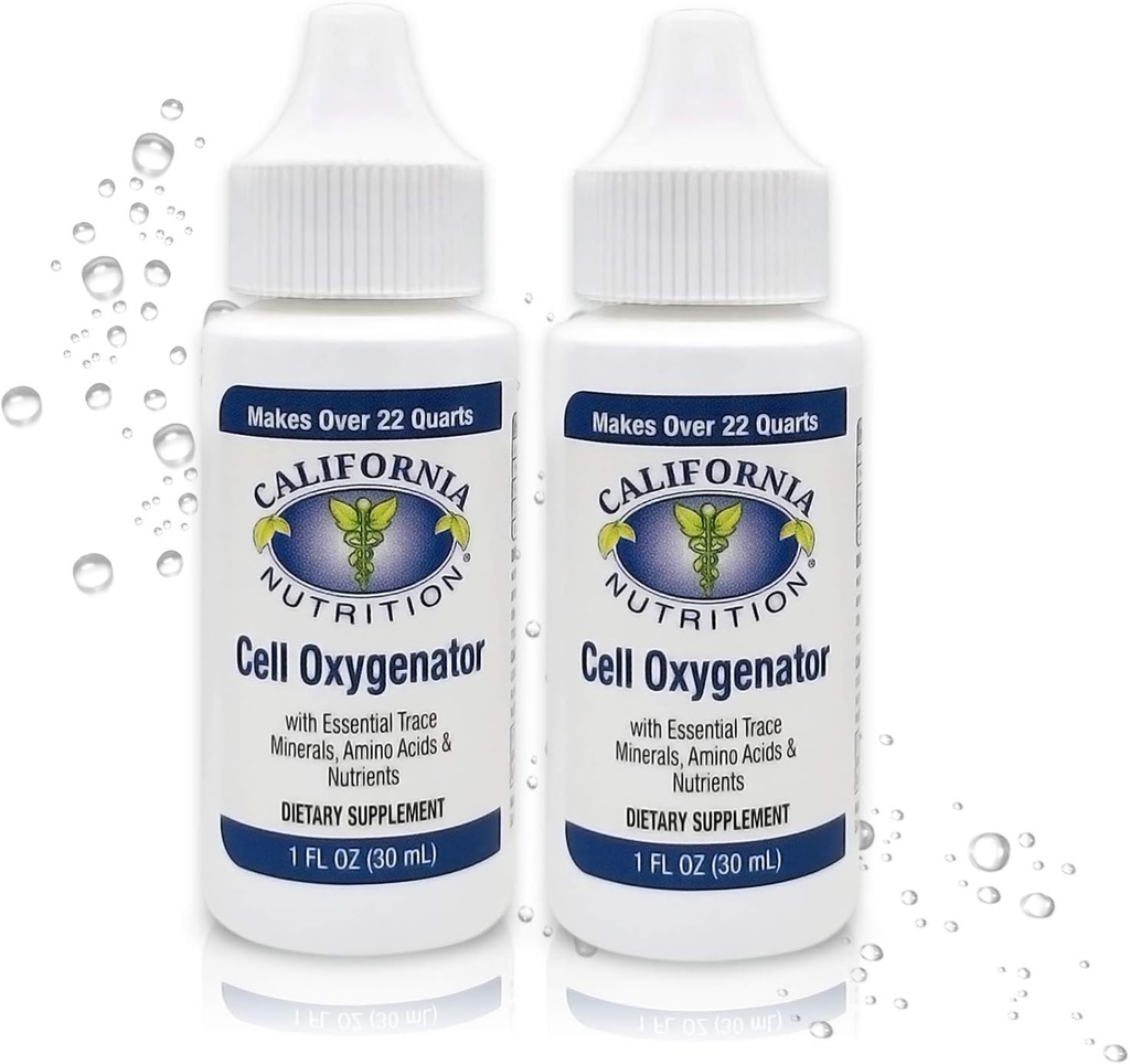细胞氧化剂 1 Fl Oz瓶(包2),液体氧化剂滴入日营养补充剂 大免疫系统,追踪矿物和氨基酸用于运动员运动