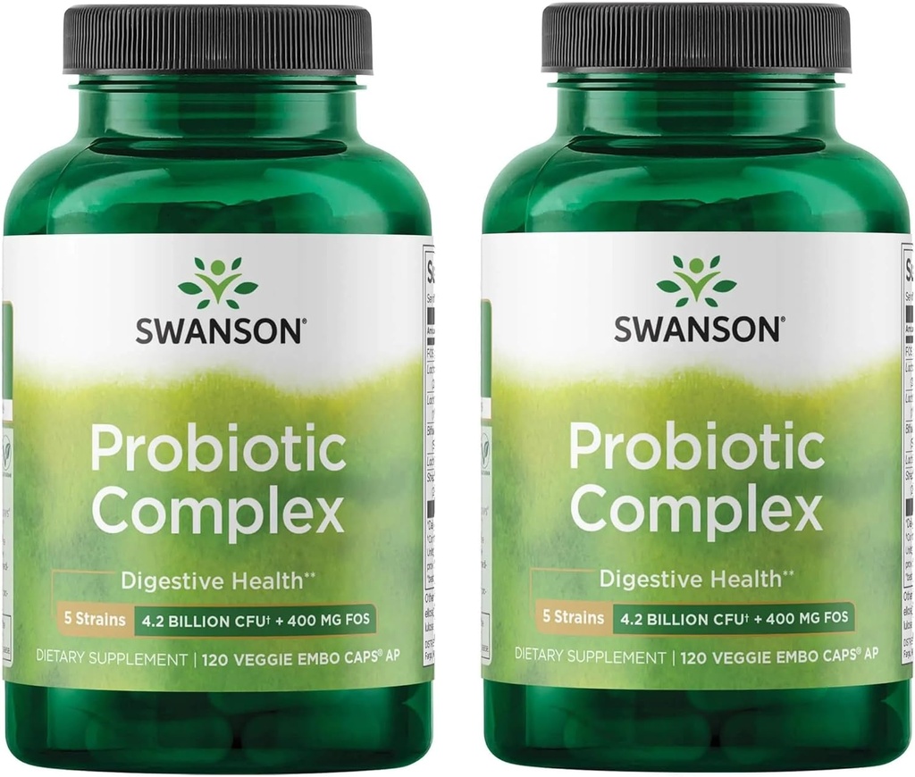 Swanson Probiotic Complex 4.2 亿 CCFU 5-Strain 消化性健康脂肪代谢