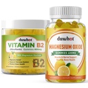 Migraine Relief - 维生素B2 Gummys (Riboflavin) 400mg & 氧化镁 Gummys 400mg,头痛 Relief & 神经系统支持