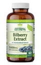 草药秘诀 Bilberry 提取器 300 Mg → 4:1 提取器 (3600 mg 等价) → Veggie Capsules → Non-GMO → Gluten-free → 美国制造(120个计数器)