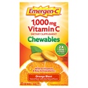 Emergen-C Chewable Vitamin C 1000mg, 配有 B 维生素和抗氧化剂片(40 Counter, 橙爆裂火焰), 饮食补充