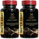 WATER AWAY COMPLEX - 用于保持水的流体药丸,灭水药丸,天然保持水药丸,利尿水药丸,水药丸 维他命,牛奶硝酸盐 - 2瓶