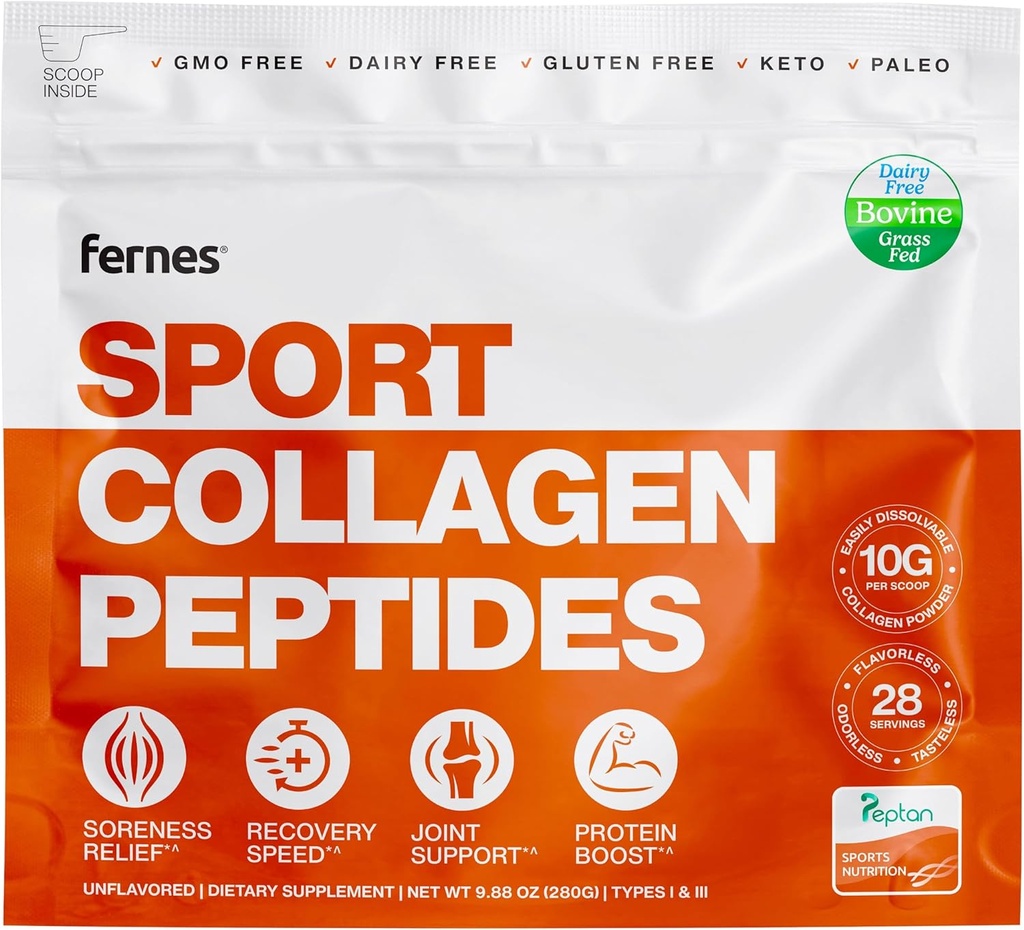 女性和男性的氢化Collagen Peptides蛋白补充剂 -- -- 肌肉和工作恢复、联合和骨支持 -- -- 草药I型和III型 -- -- Keto、Paleo -- -- 28种服务,9.88 oz,未味粉