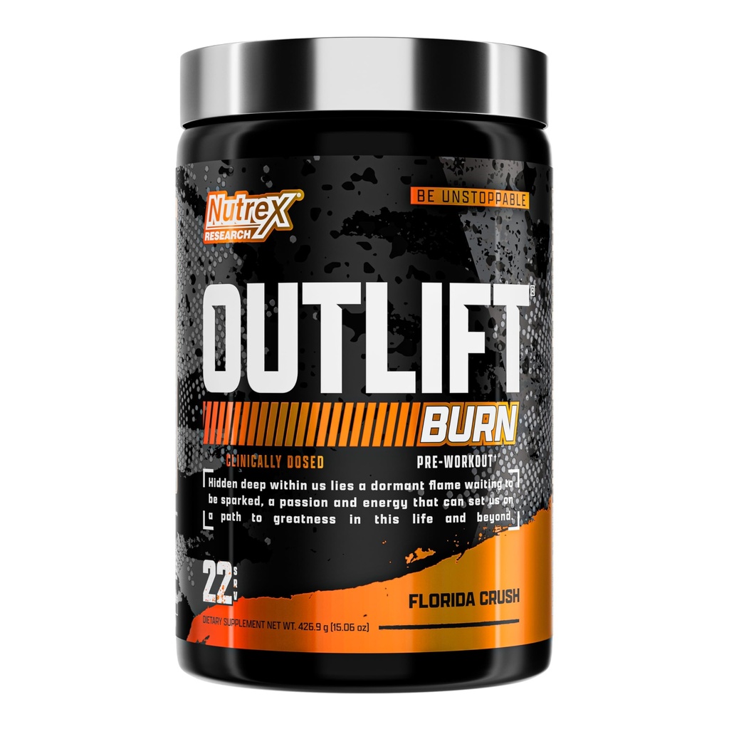 Nutrex Outlift Burn Pre-Working Supplement for Energy, Focus & Endurance | Metabolyte, L-Citrulline, Beta-Alanine & Cafeine | 性能热成性公式(22 services, Florida Crush) 互联网档案馆的存檔,存档日期2013-12-12.