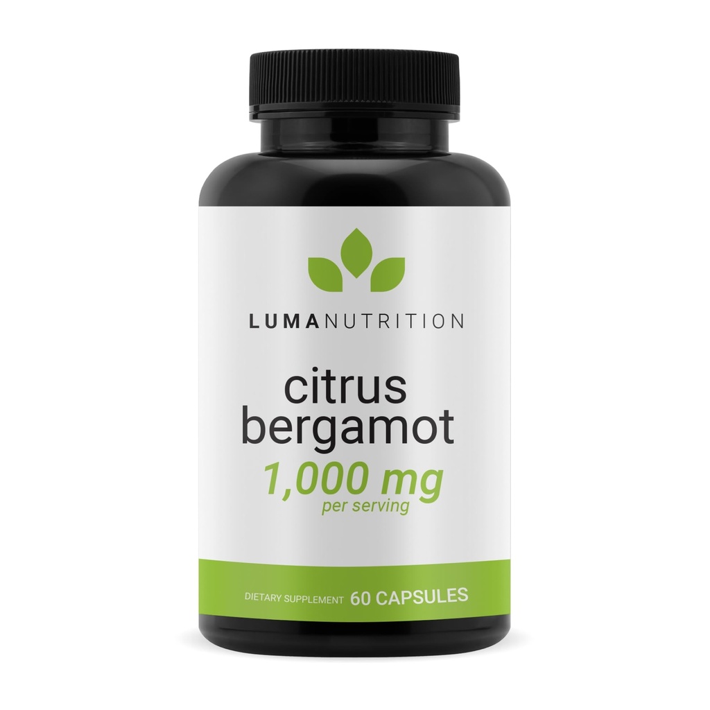 Luma营养 Citrus Bergamot 1000mg - Citrus Bergamot 补编 - 在美国制造 - 退伍军人所有 - 60卡普尔