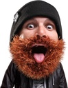 胡子头 Bushy Biker Beard Beanie - 有趣的小帽子和假胡子 黑色