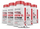 (5 Pack) Virtual Grow XL 极端药丸 1600MG Premium Formula 专有的男子健康混合剂 300 Capsules