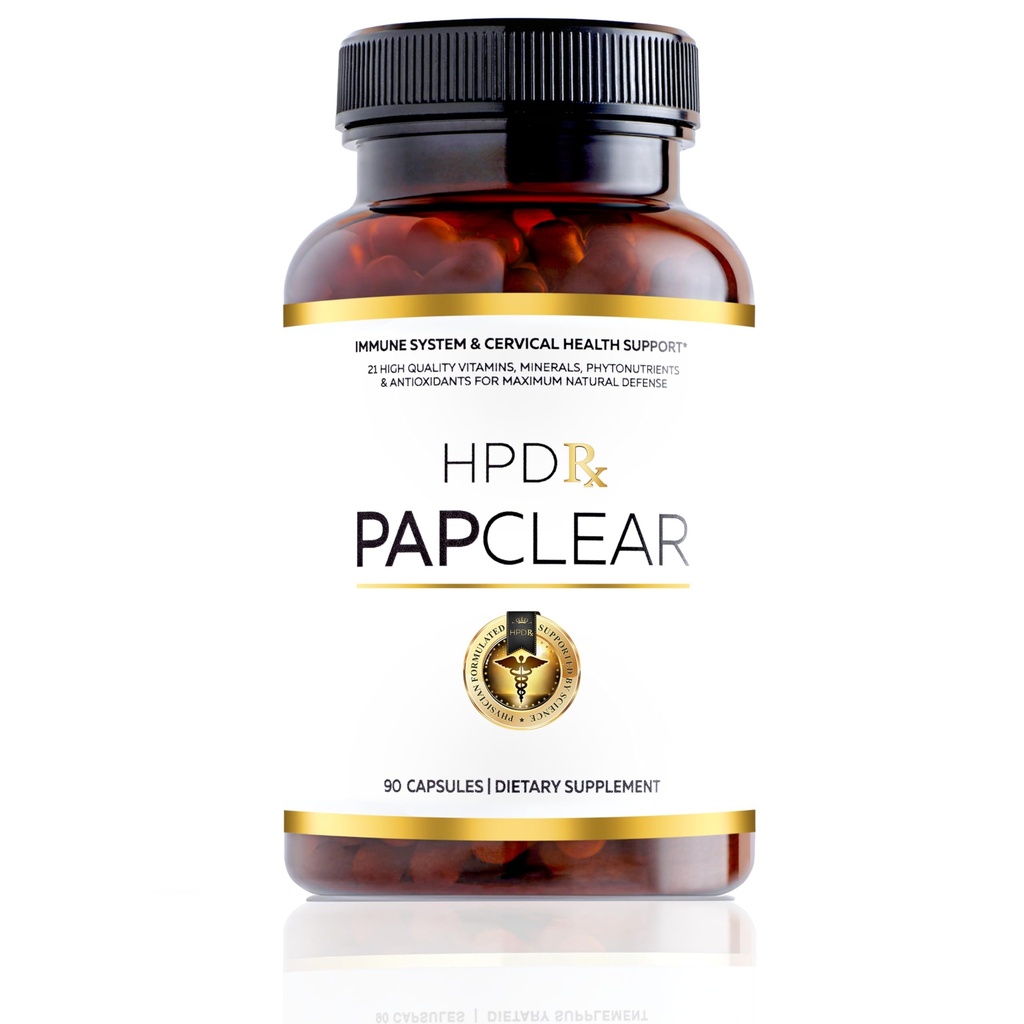 PAPCLEAR Physician 已制定所有自然免疫支持的补编 高级免疫促进器 21 维生素和营养剂 有机吸附蘑菇和淋巴 90 Capsules | Pack of 1