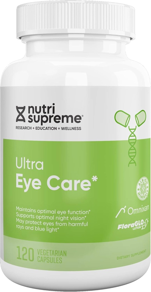 营养学最高研究 Ultra Eye Care with Lutein for Eye Health and Wellness, 120 植物学科舍尔