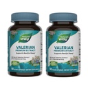 Nature's Way Valerian Premium 提取 - 220 mg 瓦莱里安提取物每2-卡普尔服务 - 支持休息 * - 非GMO项目 验证 - 草药补充 - Gluten Free - 90 Capsules (2 Pack)