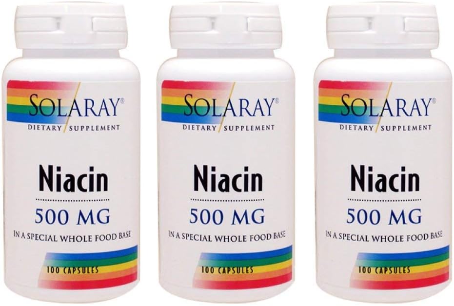Niacin 500mg Sollaray 100 Veg Caps(3包)