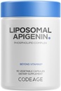 编码 Liposomal Apigenin 补编,3-Month供应,每日Flavoid Chamomile 提取, Liposomal Phospolipid 综合体,非GMO 葵花油, Phosphatidylcholine Vegan Blend, Gluten-Free, 90 Counter