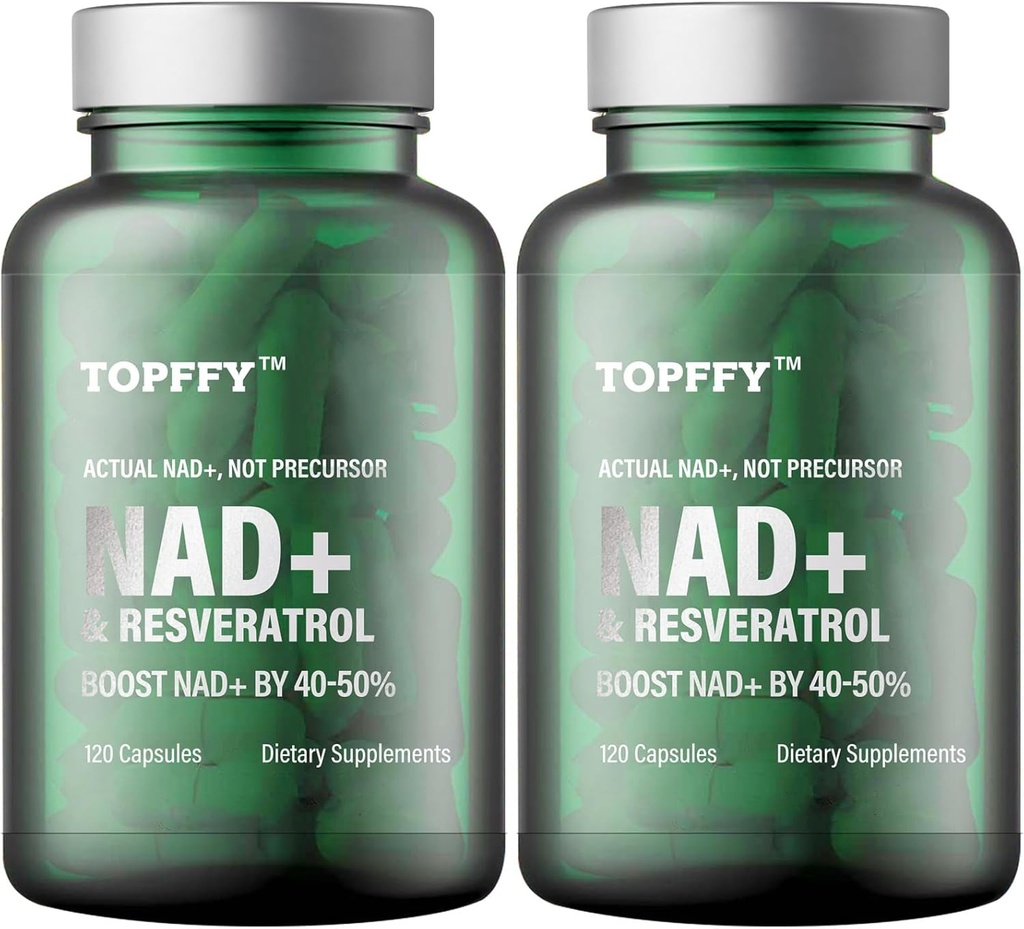 NAD+ & Resveratrol 补编,240软胶 NAD+ 用于支持细胞能量老化防御的 Max 吸收的促进补充