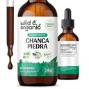 Wild & Organic Chanca Piedra 液体提取滴 - Kidney Stones & Gallbladder 支持的断石器 - Urinary Tract Well - Being - Vegan, Sugar & 无酒精 - 2 fl oz