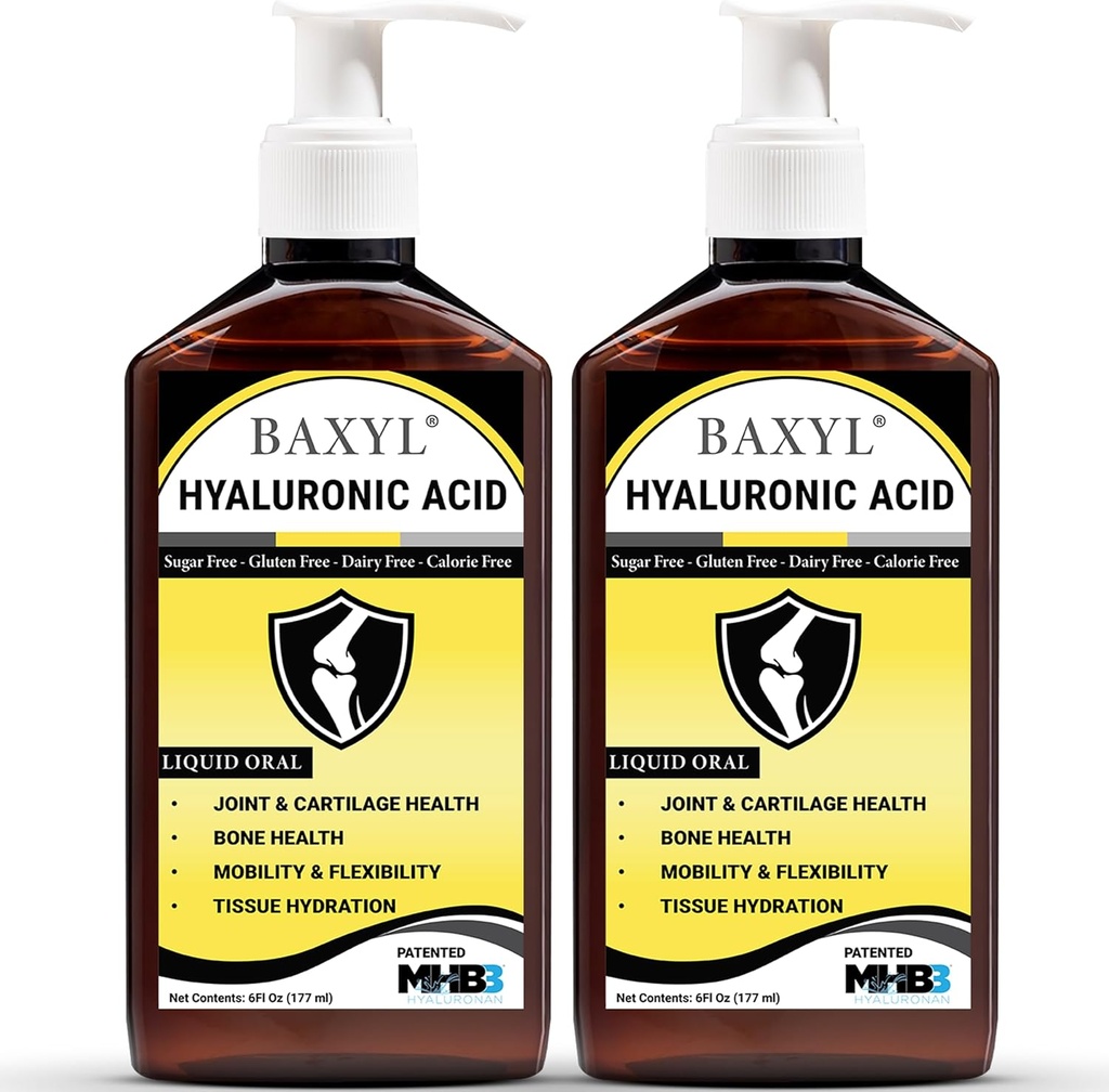 BAXYL 联合救济液HYALURONAN酸补充剂 -- -- 6 oz.(2套)