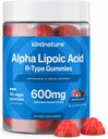 分泌的Alpha Lipoic酸胶 - 神经病补充剂 - Vegan,无糖,低卡路里 600 mg ALA补充剂 - 纯ALA Alpha Lipoic酸600mg 抗氧化剂营养补充剂