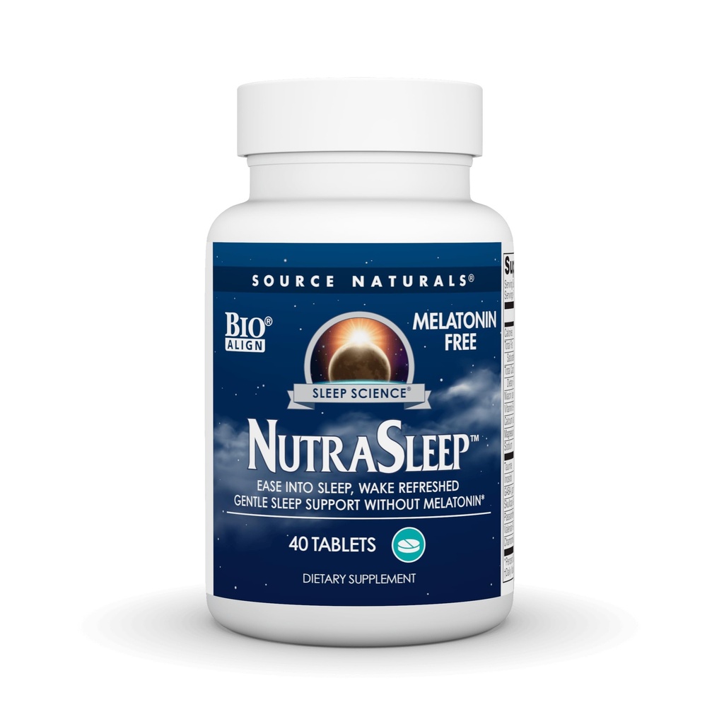 Source Naturals NutraSleep, Gentle Sleep Support Without Melatonin* - 40 Tablets