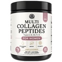 多Collagen Peptides Powder 类型 I, II, III, V, X 多Collagen 蛋白粉 含有Hyaluronic Acid, Biotin, 维生素 C, 用于皮肤毛发Nails 关节和 Gut Health - Keto, Non-GMO 补充