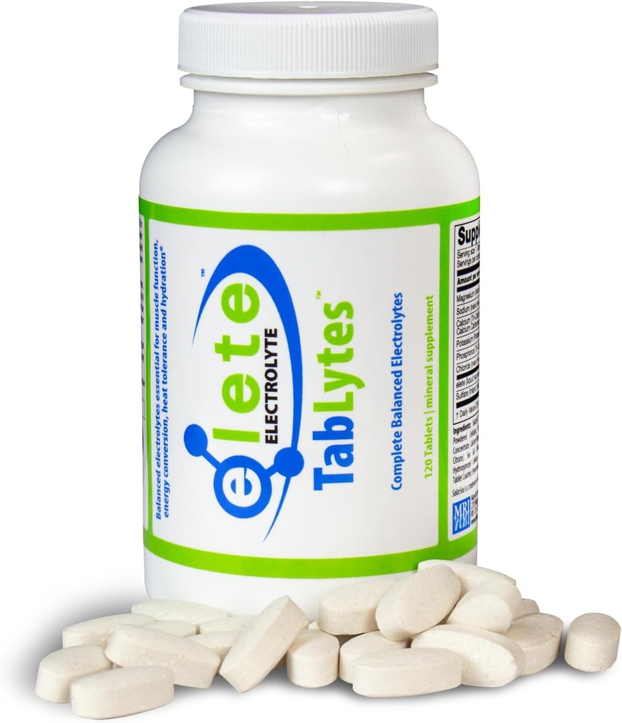 eleate 电解片用于快速恢复和水解-9 基本电解质和零糖-电解质辅助能源、耐力和水解-120 高价值服务