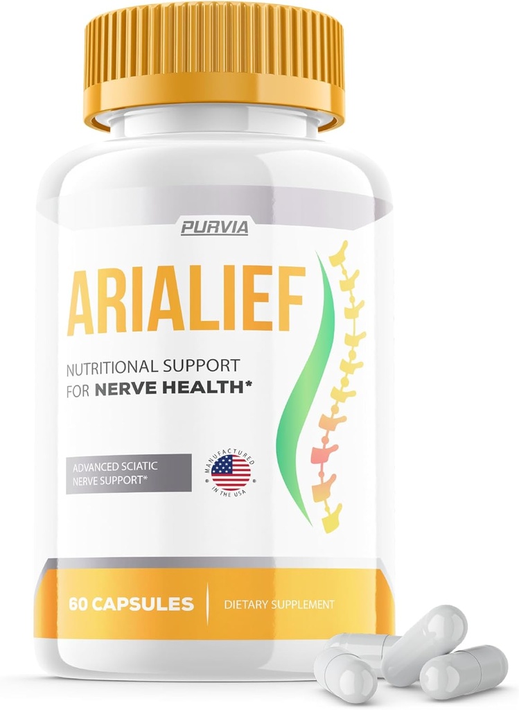 Arialief Capsules Sciatica - 官方公式 - Arialief维生素补充高级强力公式 Arialief Capsules 营养支持最大强力总体健康审查(60 Capsules)