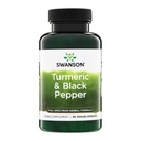 Swanson Premium-Turmeric & Black Pepper - 抗氧化剂,文摘和联合支持 - 90 Veg Caps (2 Pack)
