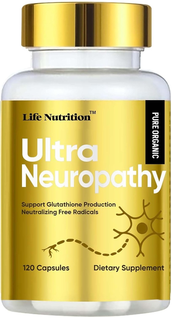 120 Capsules-神经病支持 Nerve 救世主补充600毫克纯Alpha lipoic Acid,加强Nerves in Fingers, Hands, Toes, & Feet - 最佳周边救济支持